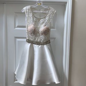 White Lace Dress by Jovani